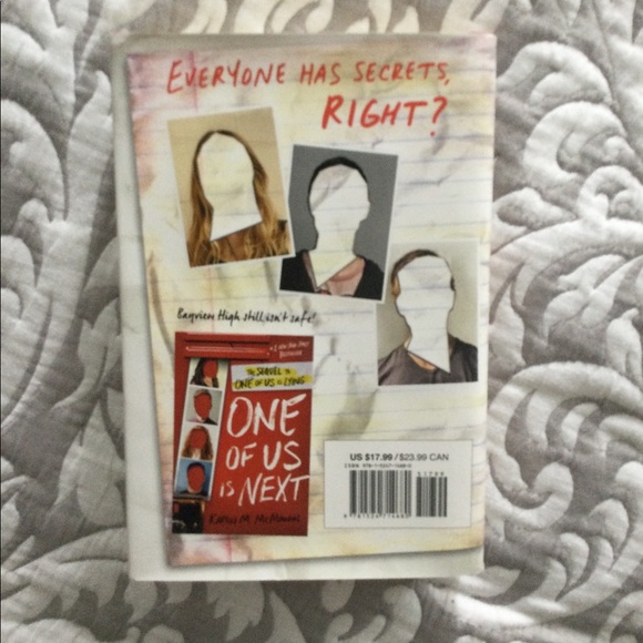 🛍 2/$14- One of us is lying- hardcover book - Picture 3 of 3